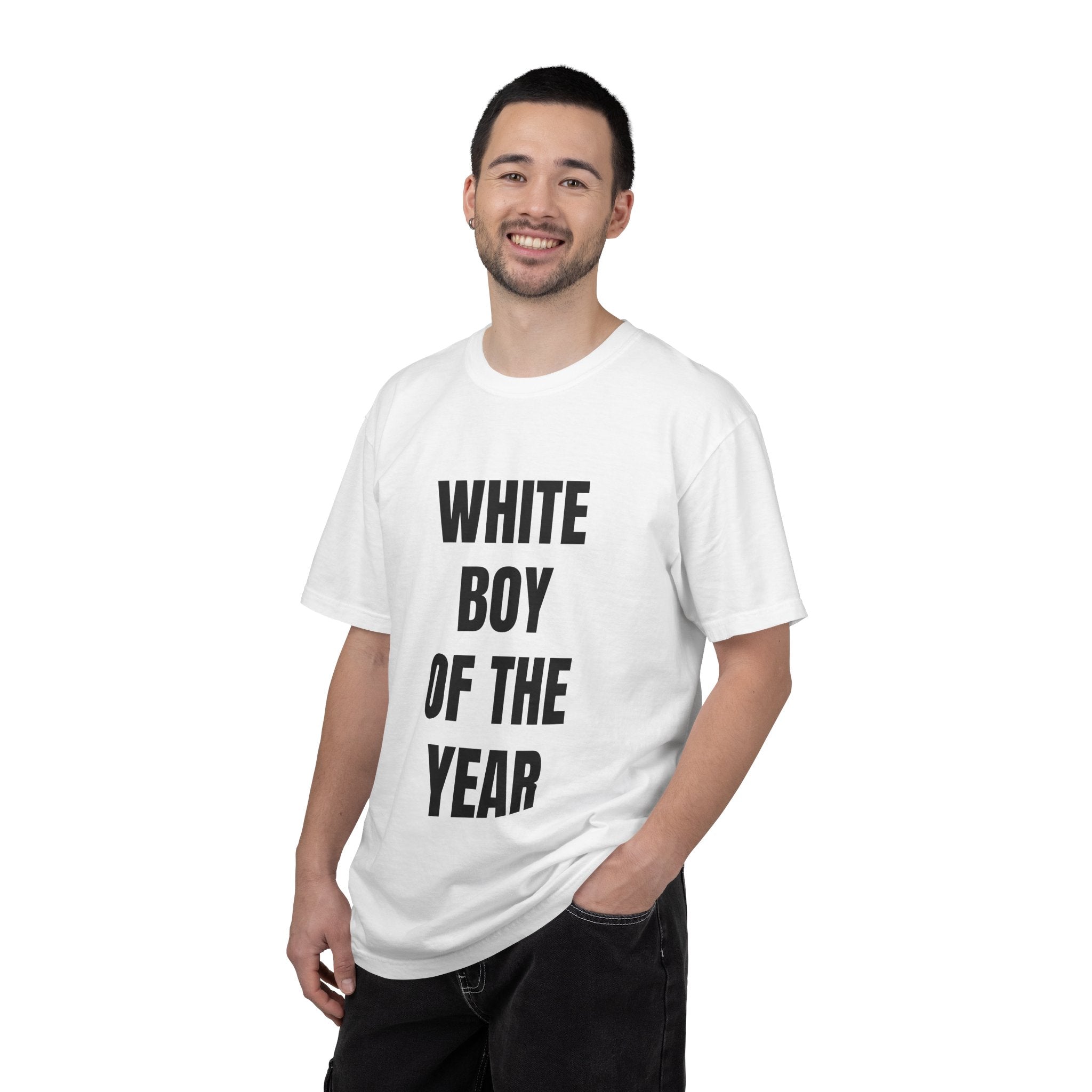 White Boy Of The Year T-Shirt | Funny Typography Tee