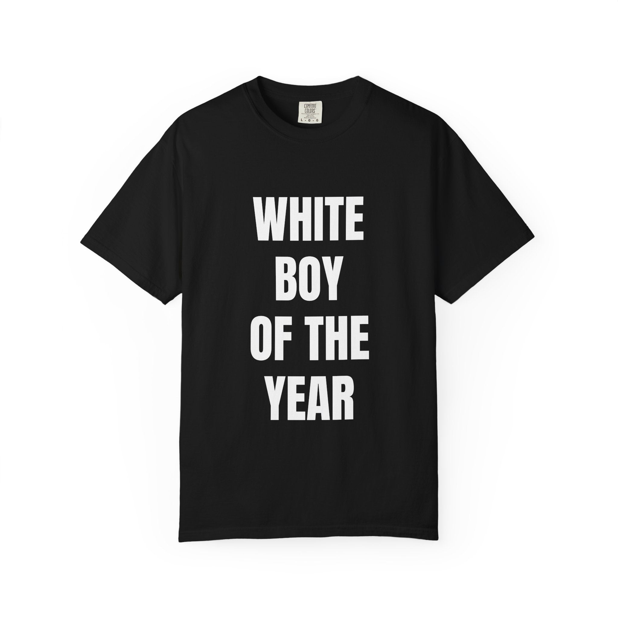 White Boy Of The Year T-Shirt | Funny Typography Tee